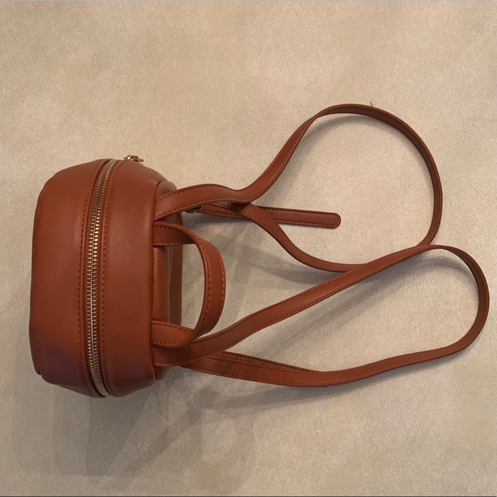 forever 21 // golden brown // mini backpack
